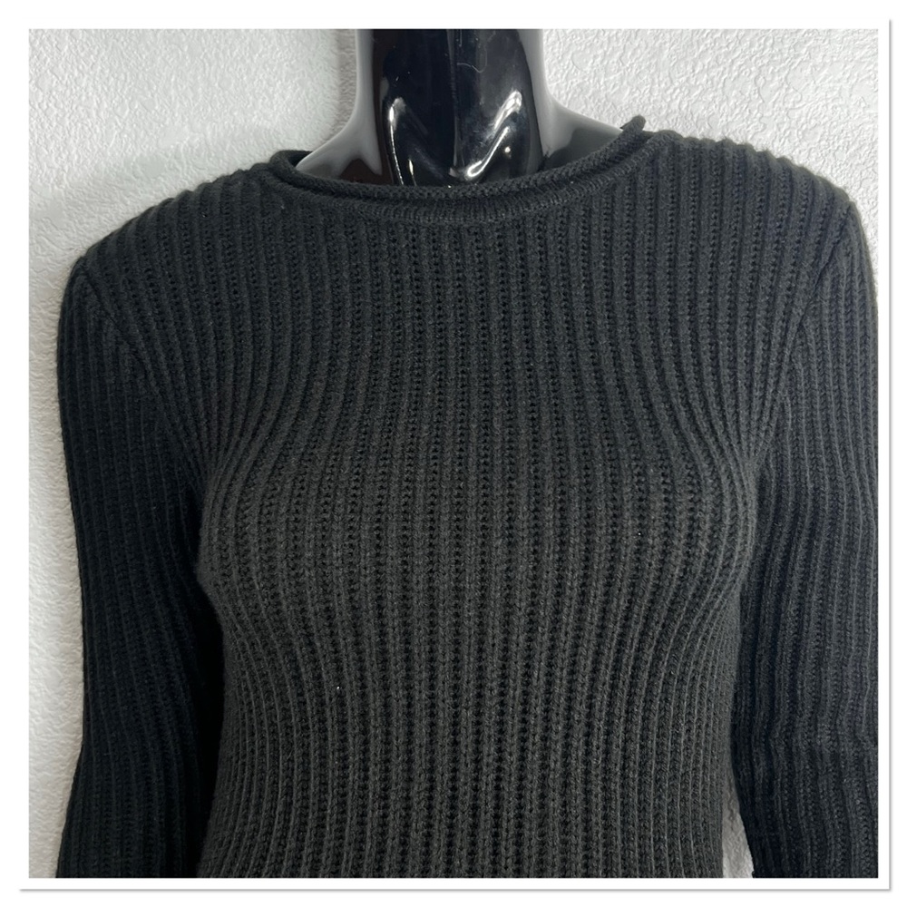 JLUXLABEL Black Long Sleeve Ribbed Open Back Maxi Dress - Picture 4 of 10
